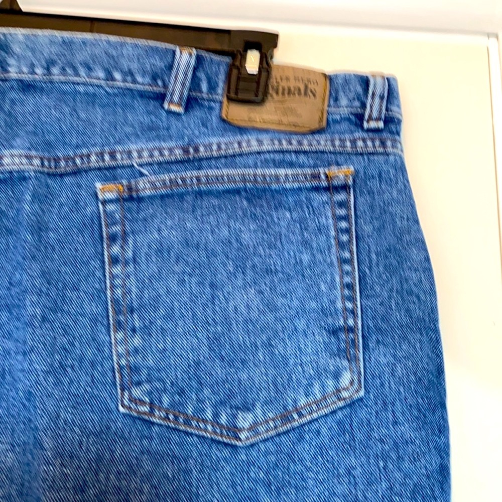 Wrangler Vintage Big Man Hero Original Cotton Denim Blue Jean Shorts 46 waist - Picture 8 of 8